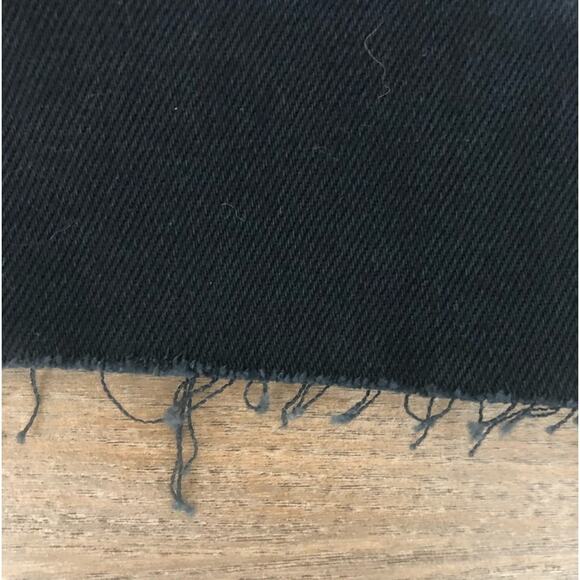 RVCA Daze Denim Jacket Raw Hem Button Up Pockets M (10) Black Skater Streetwear - Picture 6 of 13